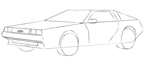 Делориан раскраска