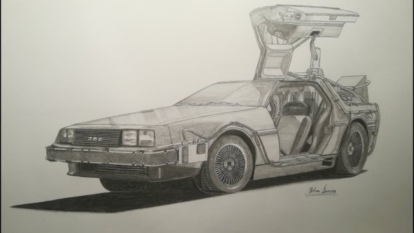 Скетчи DELOREAN DMC-12