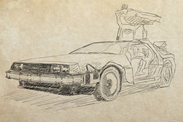 Делориан скетч