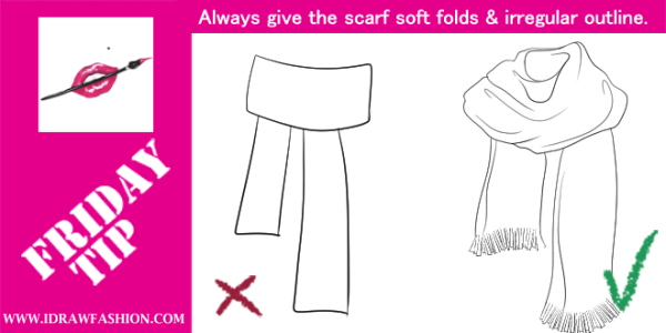 How to draw Scarf