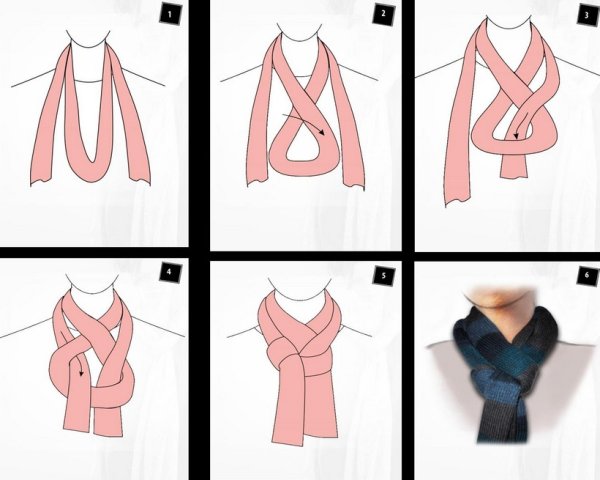 Красивые способы завязывания шарфа