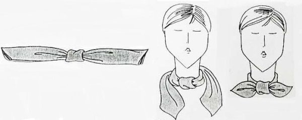 Способы завязывания бантов на шее