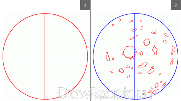 Планеты карандашом поэтапно