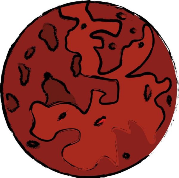 Нарисовать Марс