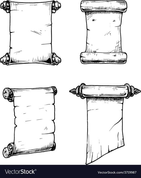 Свиток черно белый