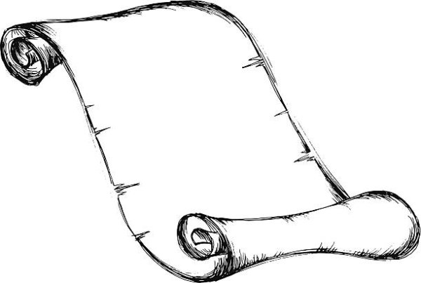 Свиток карандашом