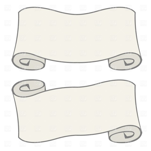 Свиток трафарет для вырезания