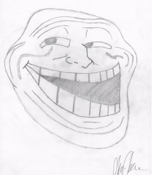 Как рисовать троллфейс