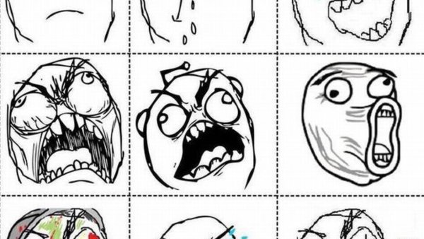 Смешные рожи нарисованные