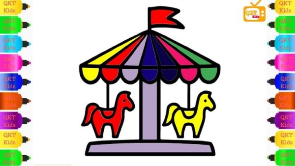 Карусель мультяшная