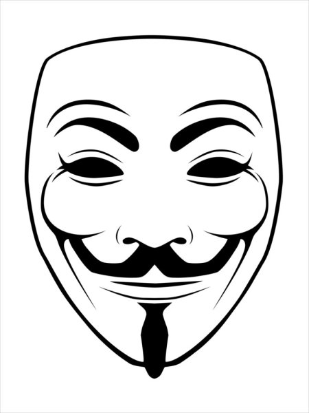 Гай Фокс маска карандашом Гай