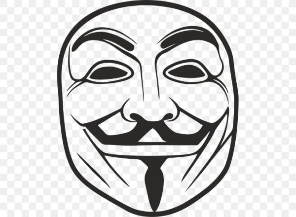 Маска Анонимуса 2д