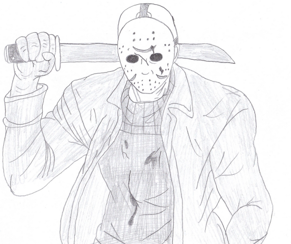 Джейсон Вурхис карандашом