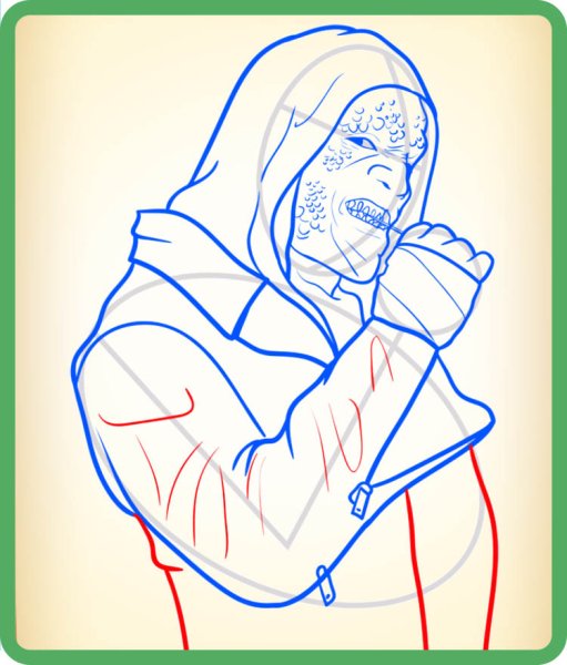 Убийца крок рисунок карандашом