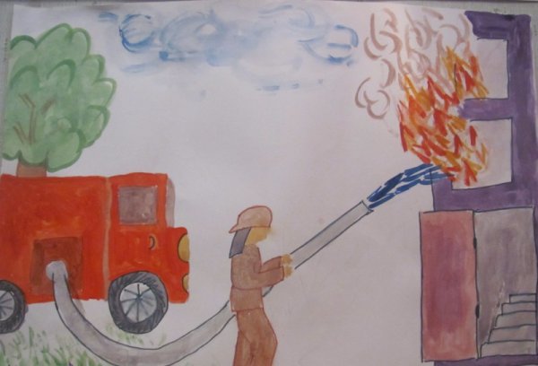 Рисунки по пожарной безопасности для детей