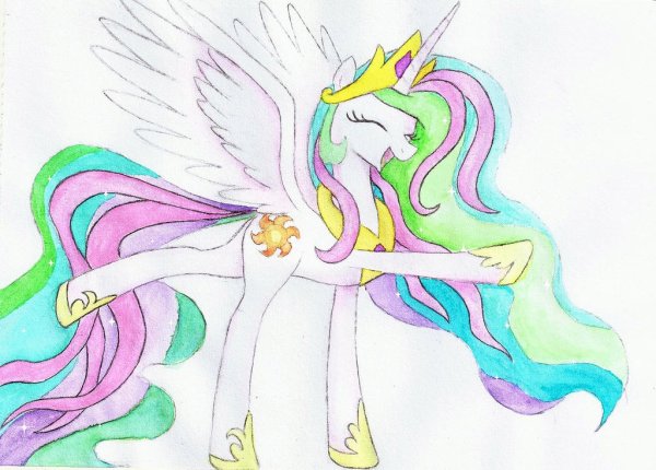 Срисовка принцессы Селестии