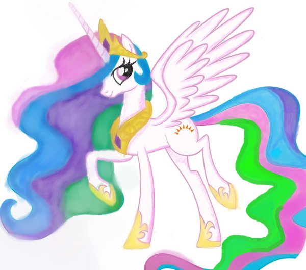 Сриовать пони Рринцессу "Селестия"