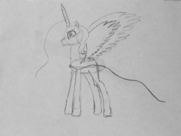 Как нарисовать пони принцессу