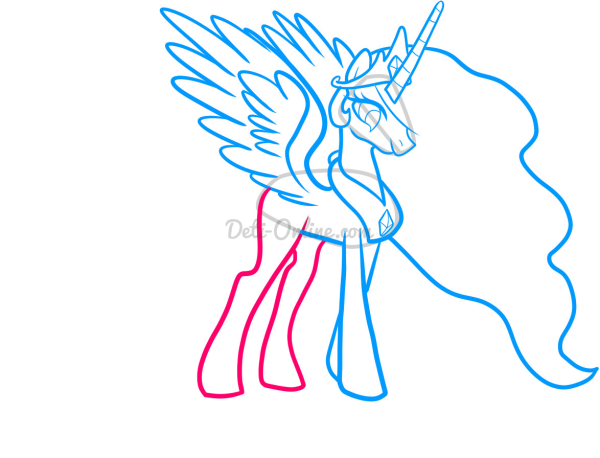 Картинки как нарисовать настоящую принцессу Селестию