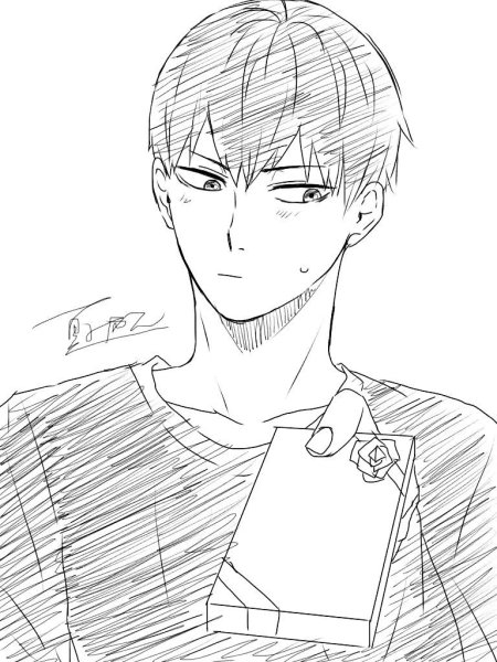 Кагеяма Тобио для срисовки