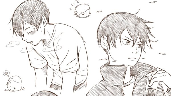 Кагеяма Тобио для срисовки