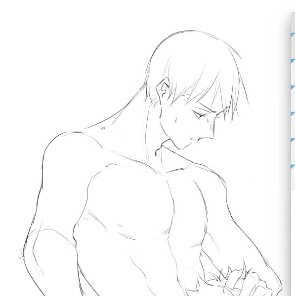 Позы для рисования аниме по пояс Кагеяма