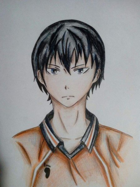 Кагеяма карандашом