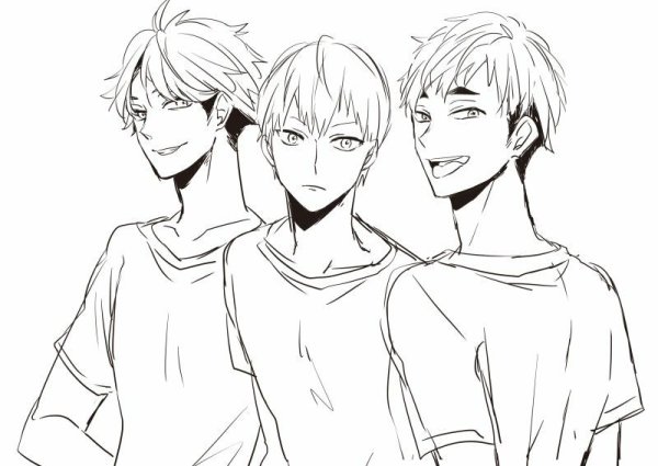 Кагеяма Тобио для срисовки