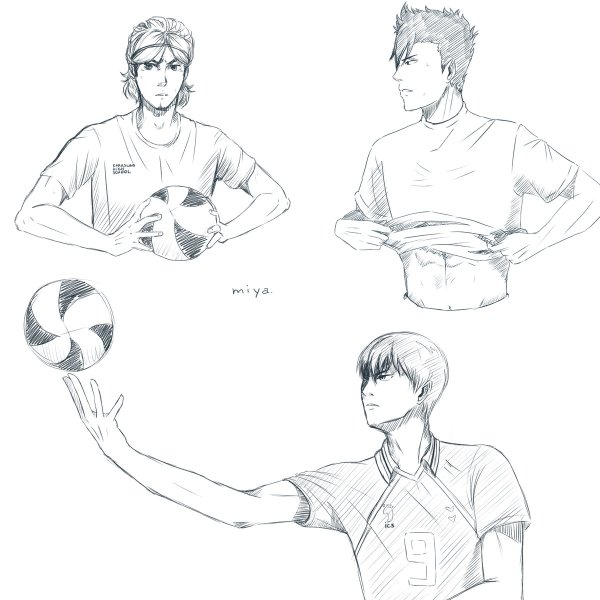 Haikyuu раскраска