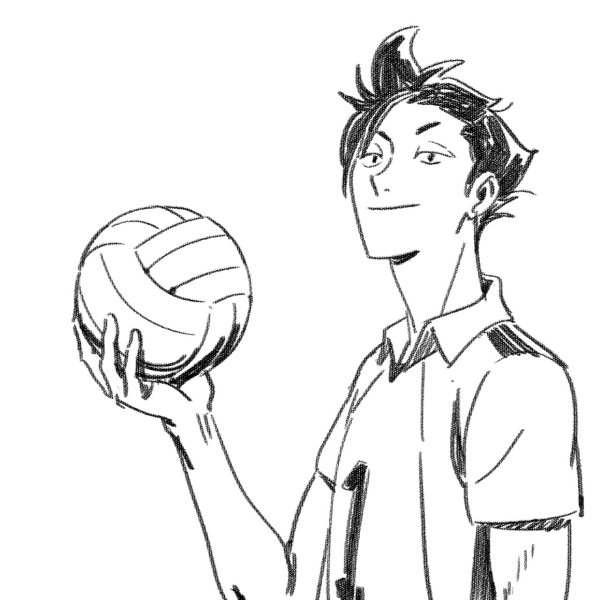 Аниме волейбол Бокуто и Кенма