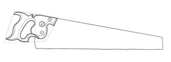 Пила рисунок карандашом