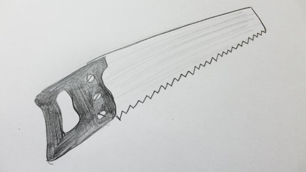 Рисование пила