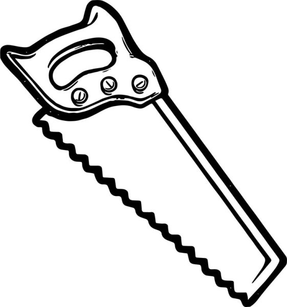 Раскраска инструменты для детей