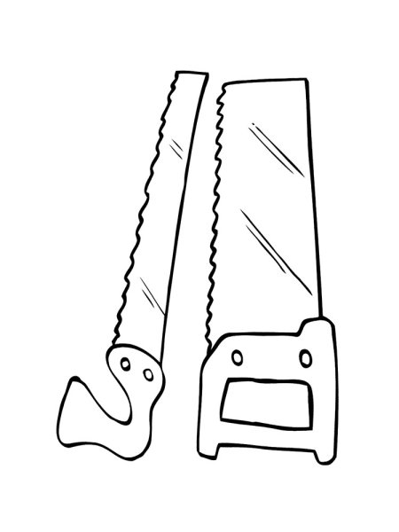 Ножовка раскраска