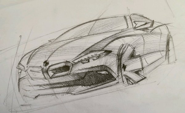 Построение машины карандашом