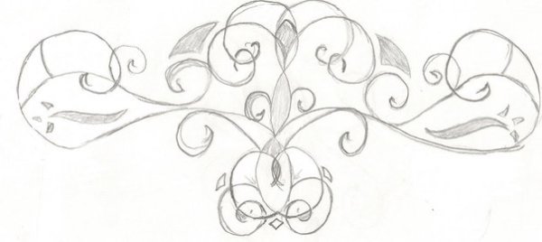 Простые узоры карандашом для начинающих