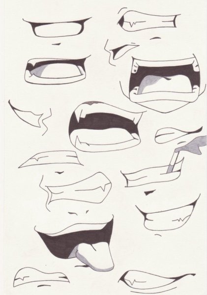 Стили рисования рта