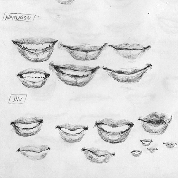 Корейские губы карандашом