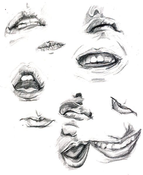 Наброски губ