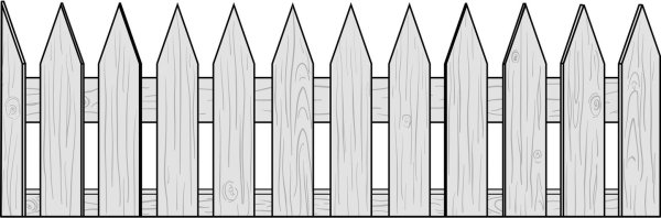 Забор из бумаги