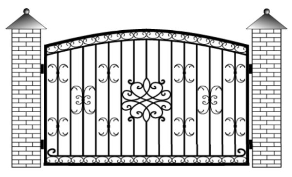 Нарисовать забор красивый