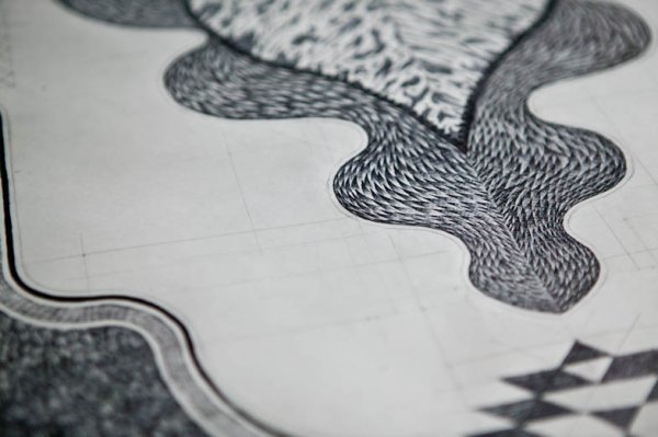 Ковёр карандашом