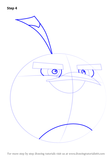 Рисунки поэтапно Энгри бердз