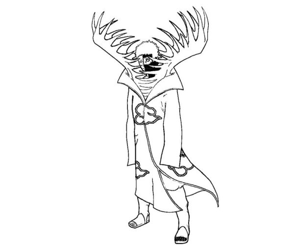 Раскраска Наруто Зецу