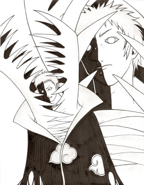 Черно белый Зецу