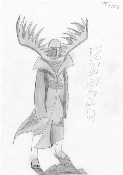 Раскраска Наруто Зецу