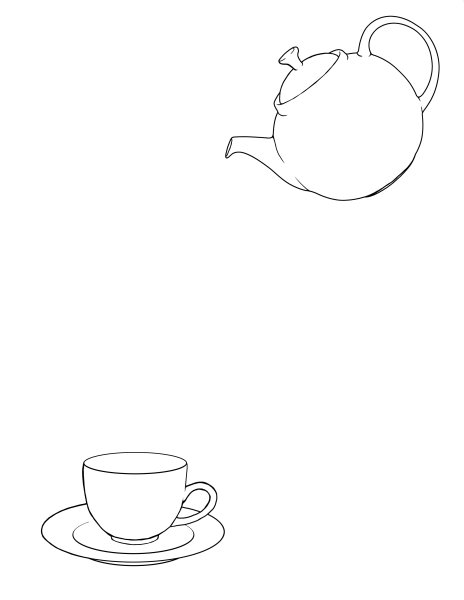 Несложные рисунки. Чаи