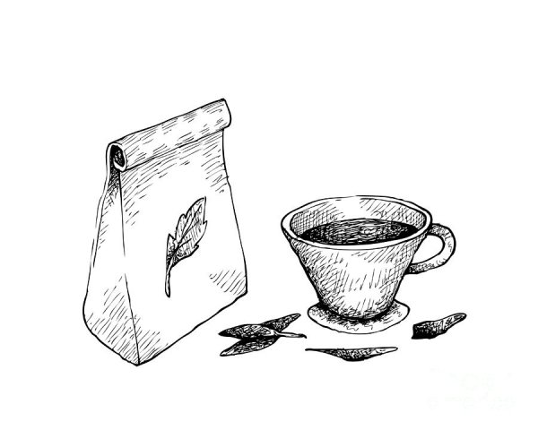 Что нарисовать на чайном пакетике