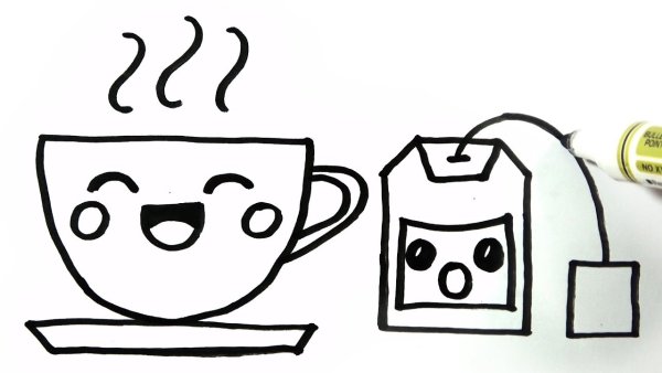 Как нарисовать чай