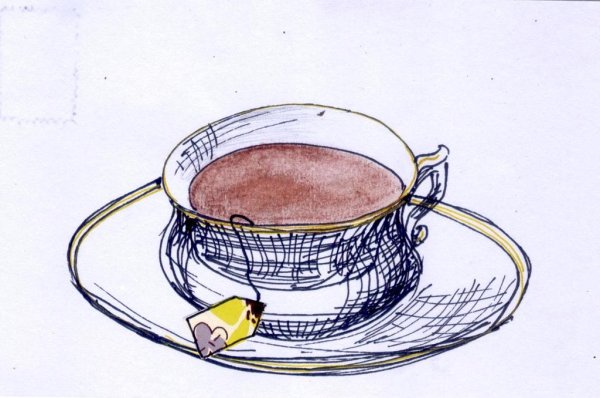 Рисунки чайных пар